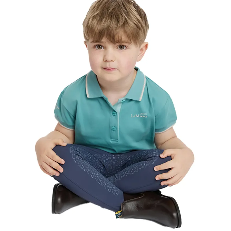 LeMieux Mini Polo Shirt - Lagoon-5