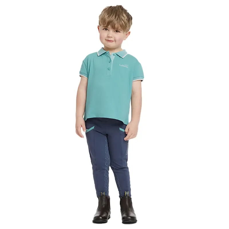 LeMieux Mini Polo Shirt - Lagoon-6