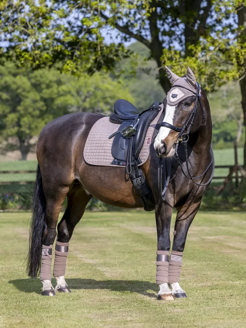 LeMieux Suede Dressage Square Small/Medium - Mink-1