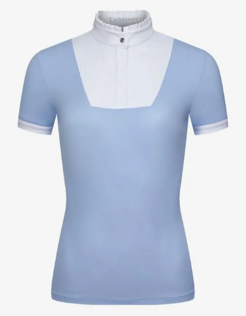 LeMieux Sophia Short Sleeve Pleated Show Shirt - Mist