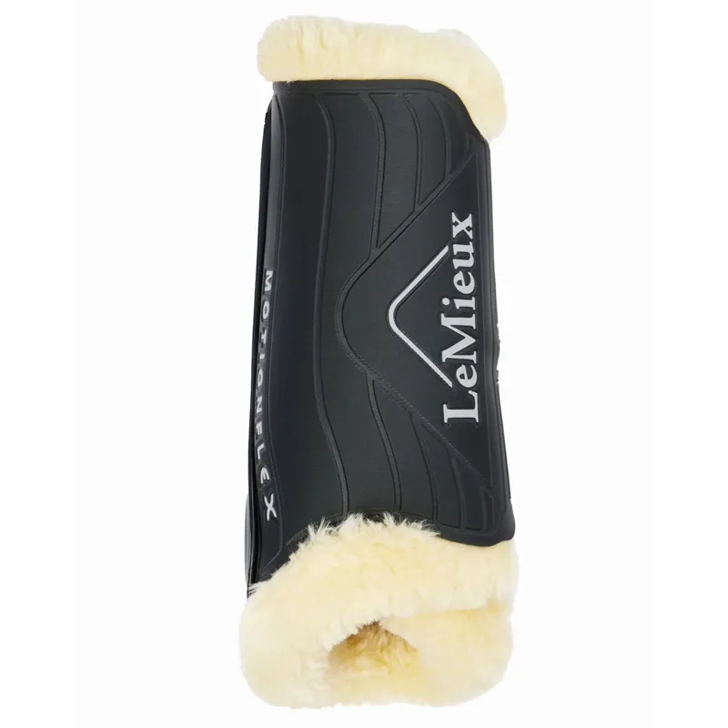 LeMieux Motionflex Dressage Boot with Fleece Edge - Black/Natural-1