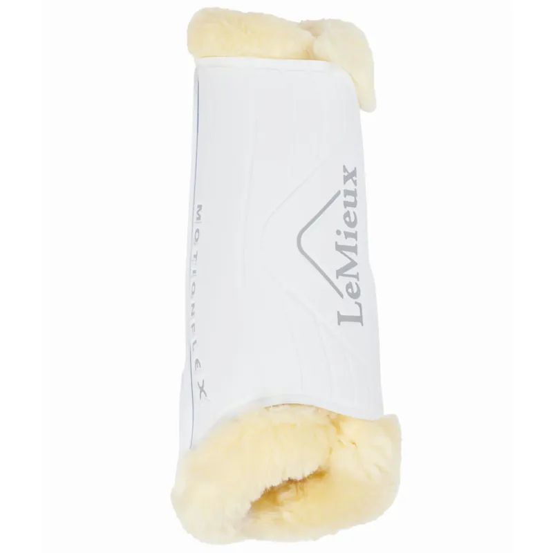 LeMieux Motionflex Dressage Boot with Fleece Edge - White/Natural-1