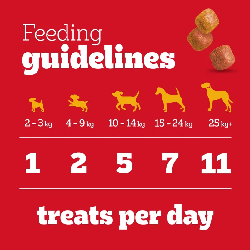 Pedigree Tasty Minis Chewy Chicken and Duck Dog Treats - 8 x 130g Packs-4
