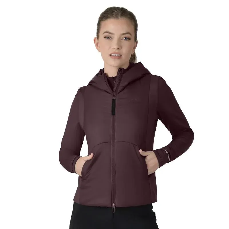 WeatherBeeta Hybrid Padded Ladies Jacket - Mulberry