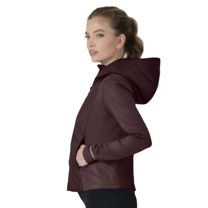 WeatherBeeta Hybrid Padded Ladies Jacket - Mulberry-3