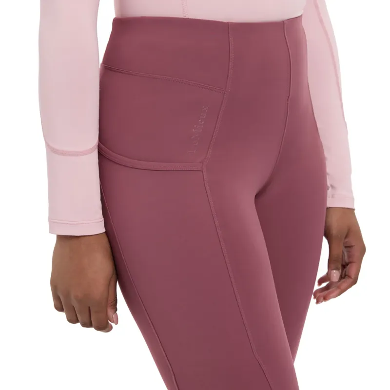 LeMieux Naomi Ladies Pull On Breeches - Rosewood-3