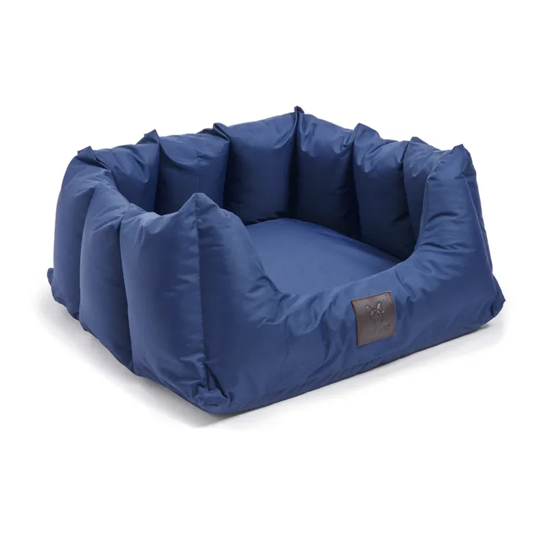 Shires Digby and Fox Nest Dog Bed - Navy