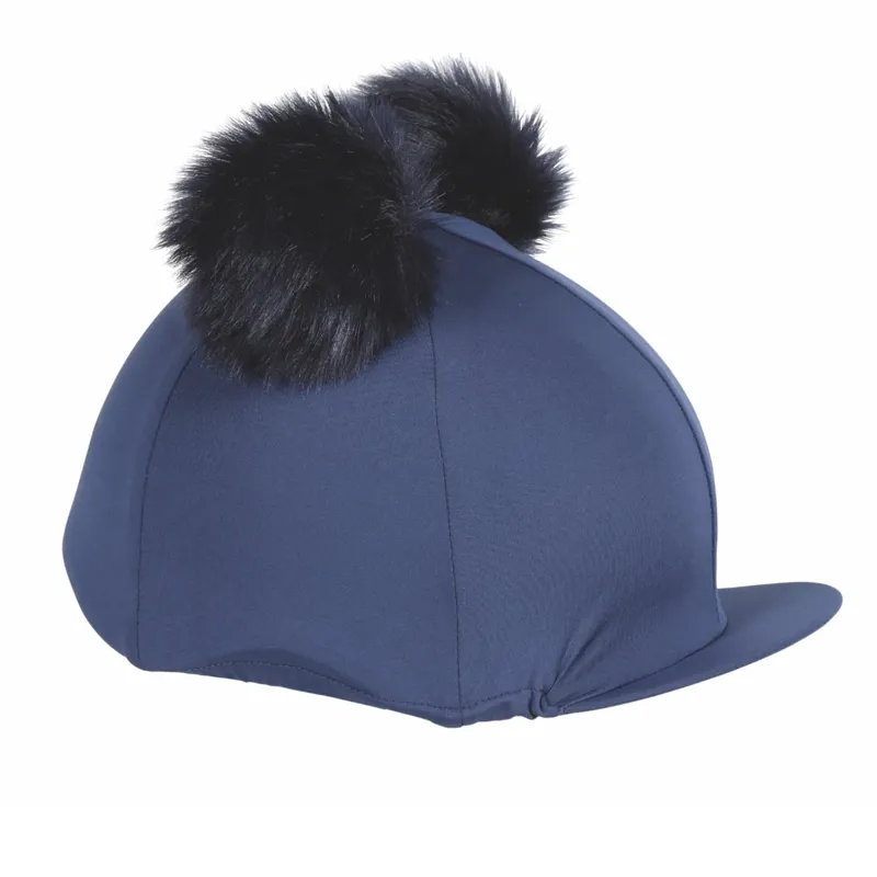 Shires Double Pom Pom Hat Cover - Navy