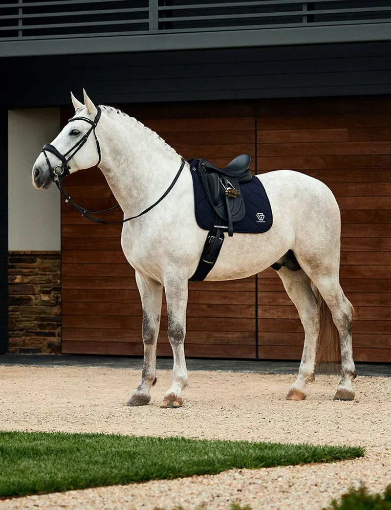 WeatherBeeta Soft Shell Pro 3D Air-Tec Dressage Saddle Pad - Navy-1