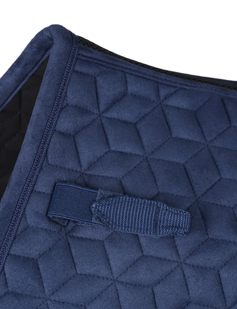 WeatherBeeta Suede Elite Air-Tec Jump Shaped Saddle Pad - Navy-2