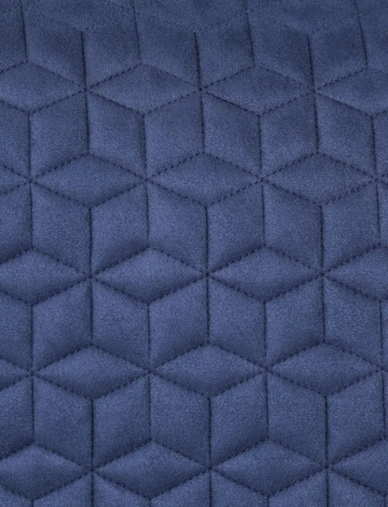 WeatherBeeta Suede Elite Air-Tec Dressage Saddle Pad - Navy-3