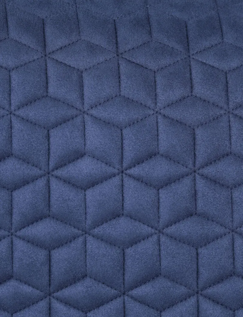 WeatherBeeta Suede Elite Air-Tec Jump Shaped Saddle Pad - Navy-3