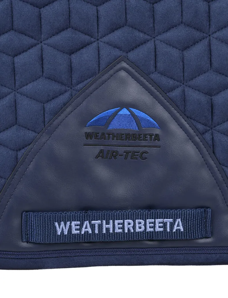 WeatherBeeta Suede Elite Air-Tec Dressage Saddle Pad - Navy-4