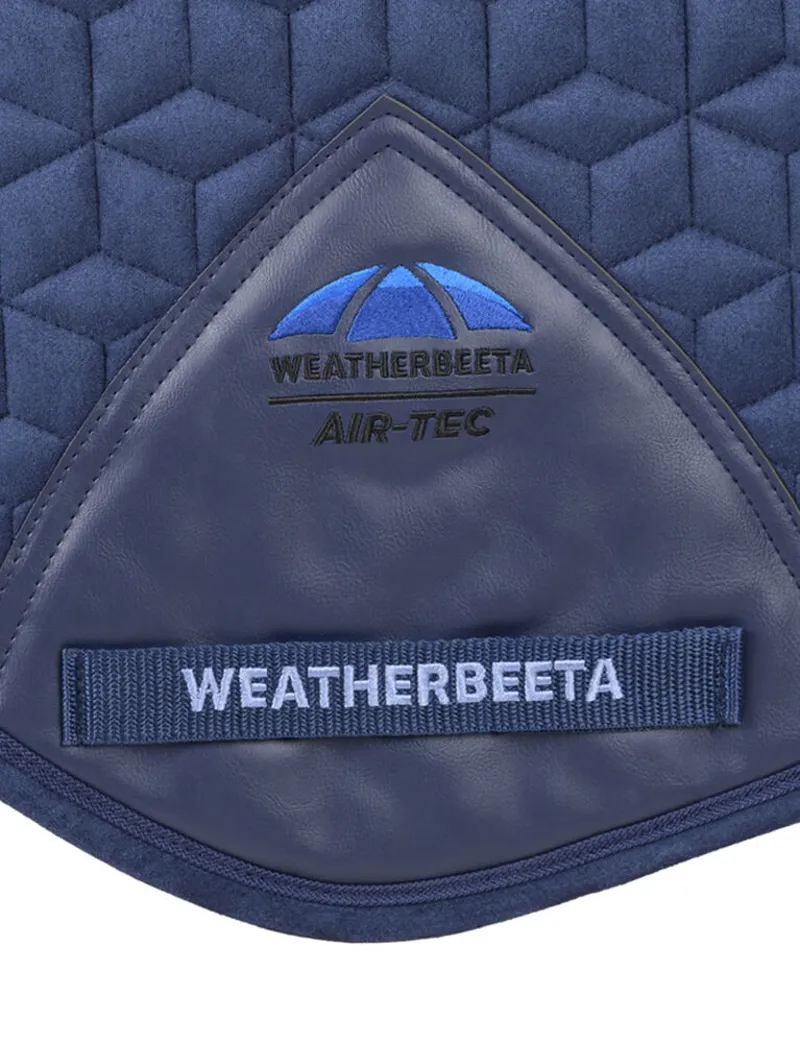 WeatherBeeta Suede Elite Air-Tec Jump Shaped Saddle Pad - Navy-4