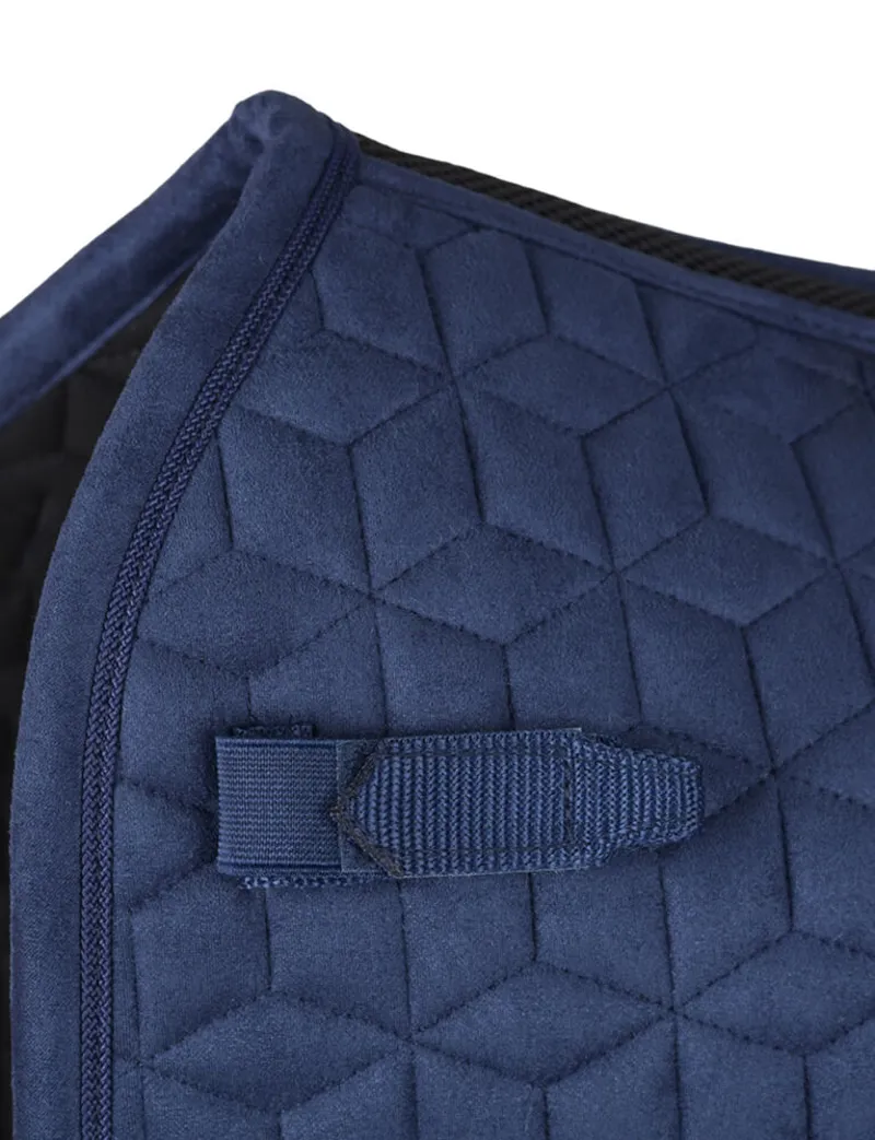 WeatherBeeta Suede Elite Air-Tec Dressage Saddle Pad - Navy-5