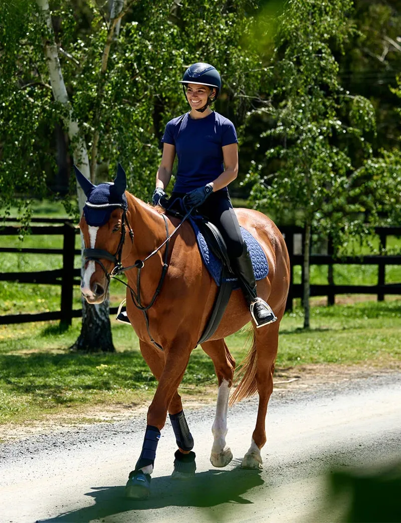WeatherBeeta Suede Elite Air-Tec All Purpose Saddle Pad - Navy-5