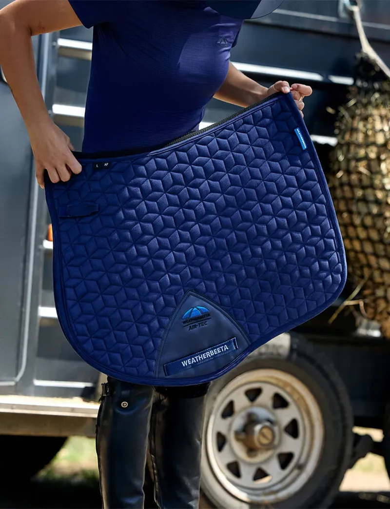 WeatherBeeta Suede Elite Air-Tec All Purpose Saddle Pad - Navy-6