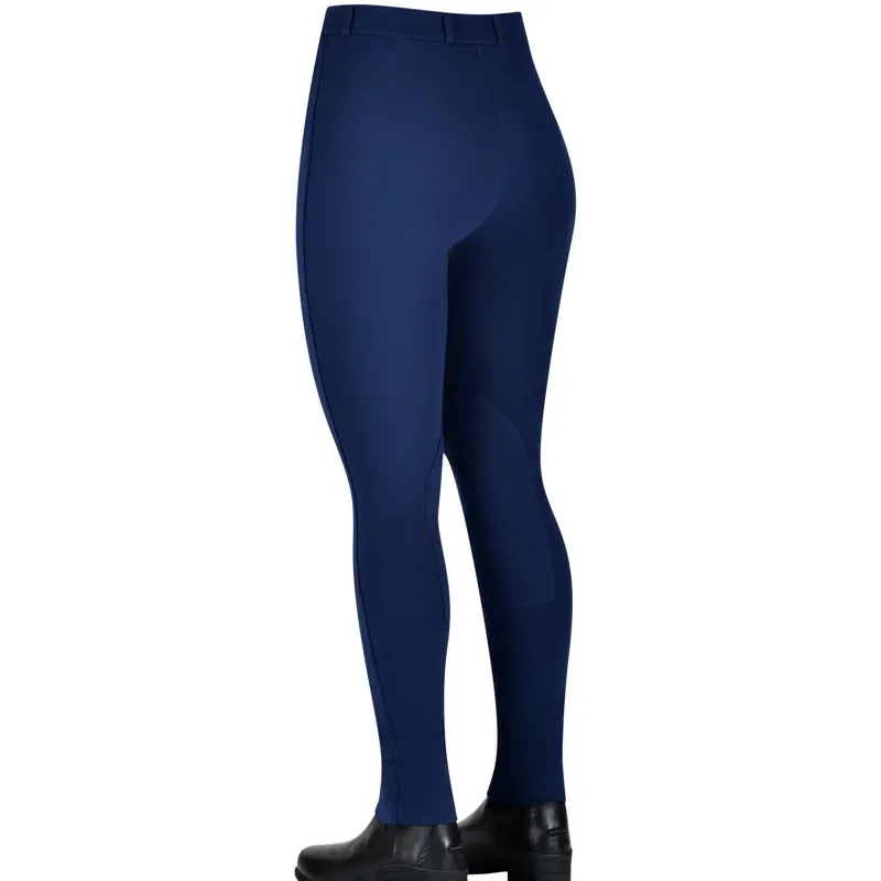 Saxon Warm Up II Zip Front Ladies Jodhpurs - Navy-1
