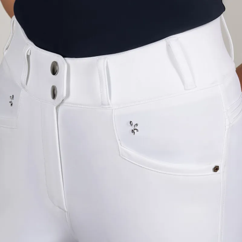 Coldstream Next Generation Hermitage Diamante Breeches - White-2
