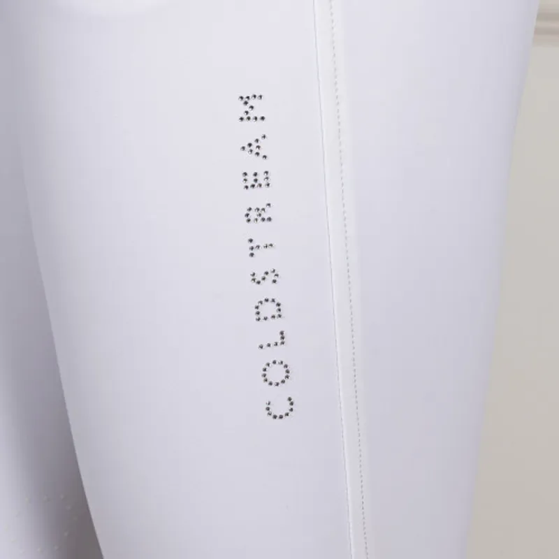 Coldstream Next Generation Hermitage Diamante Breeches - White-3