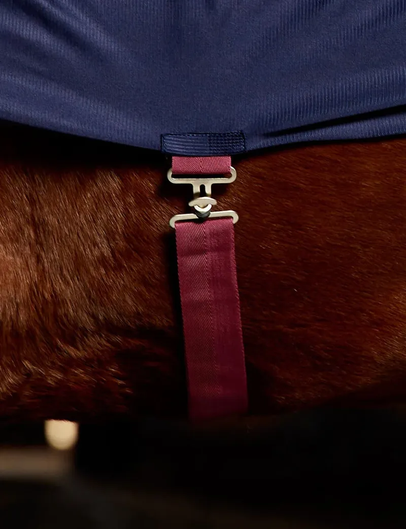 WeatherBeeta Scrim Cooler Rug Standard Neck - Navy/Burgundy-2