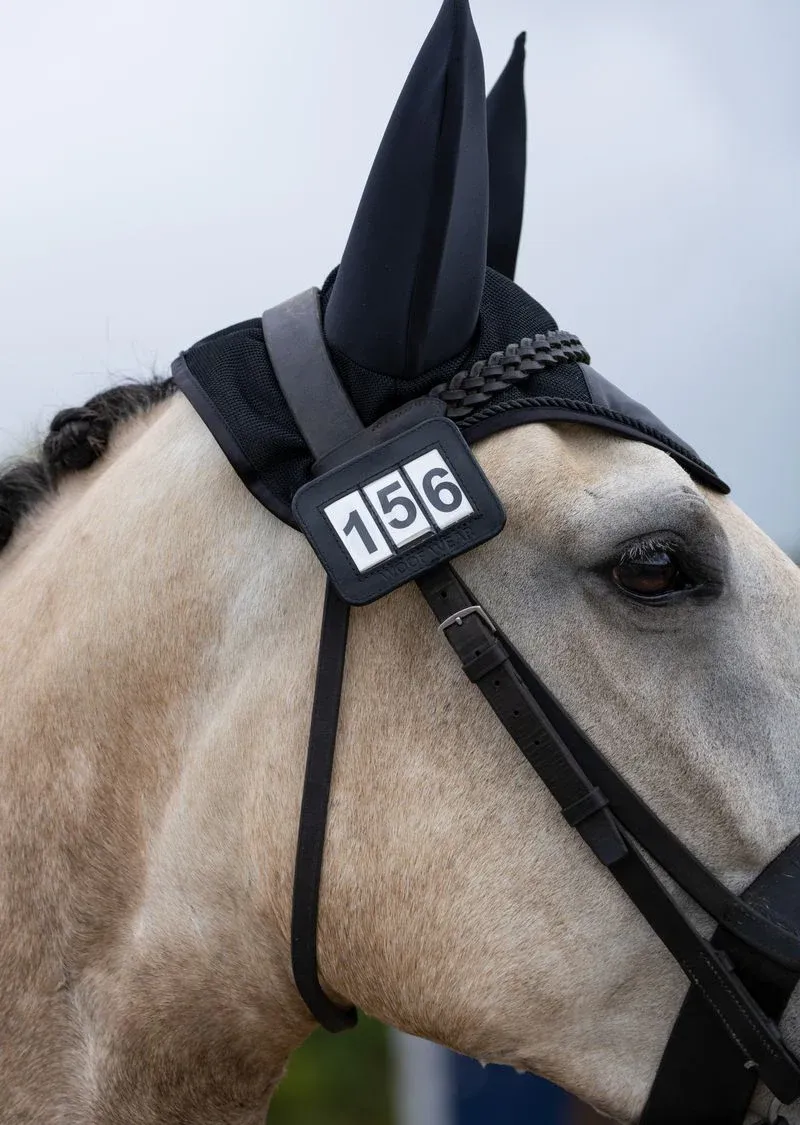 Woof Wear Bridle Number Holder - Black -1