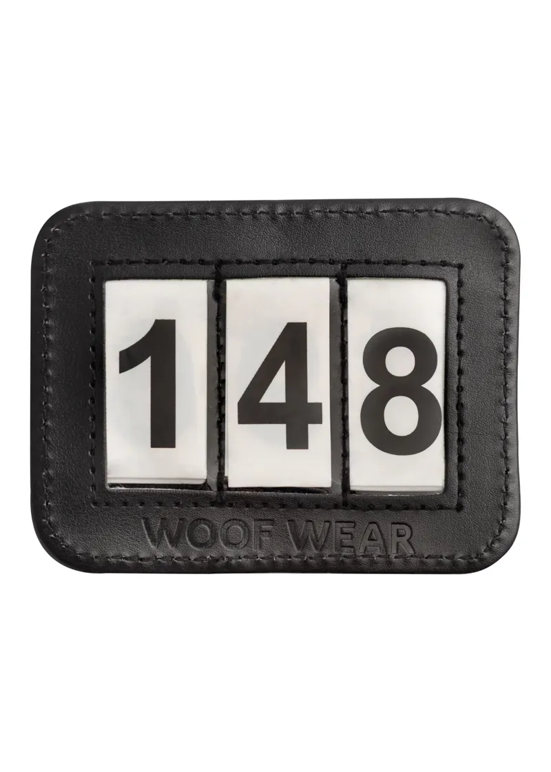 Woof Wear Bridle Number Holder - Black 