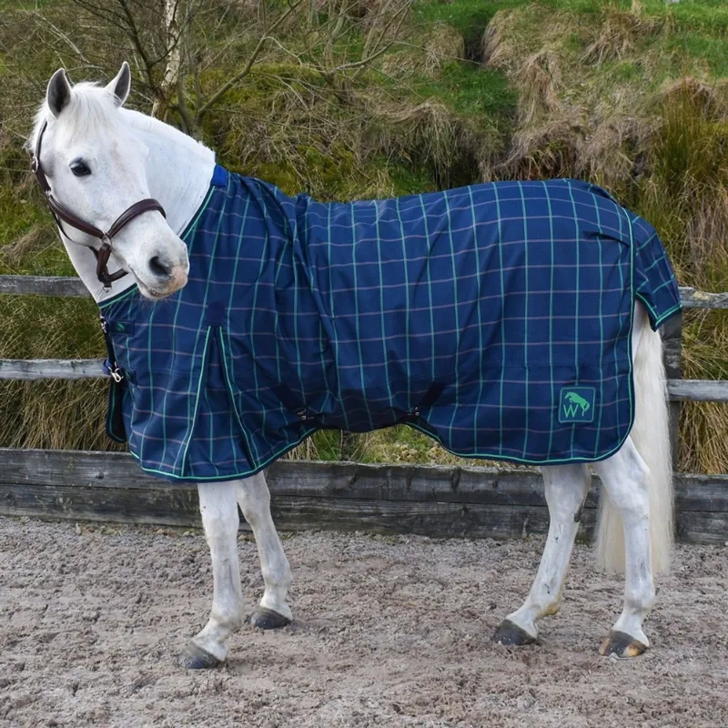 John Whitaker Jacob 0g Turnout Rug - Navy/Green