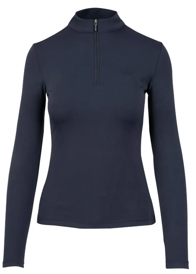 Woof Wear Women's Long Sleeve Tech Base Layer - Navy-1