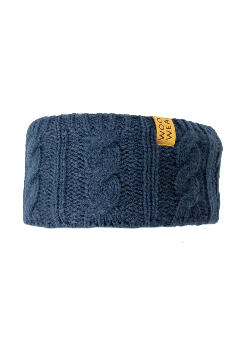 Woof Wear Cable Headband - Navy 