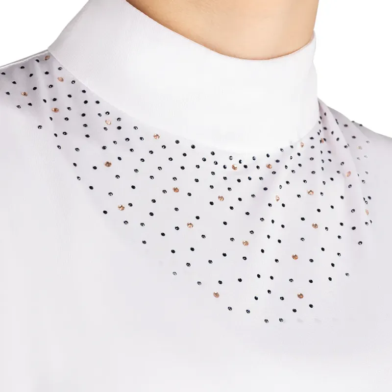 Hy Equestrian Children's Roka Regal Show Shirt - White-3