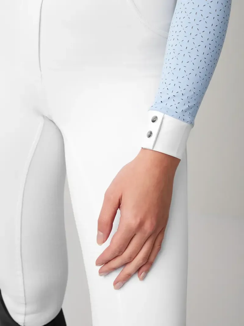 LeMieux Olivia Ladies Long Sleeve Show Shirt - Mist-4