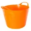 Red Gorilla Tubtrug Flexible Small 14L Bucket - Orange