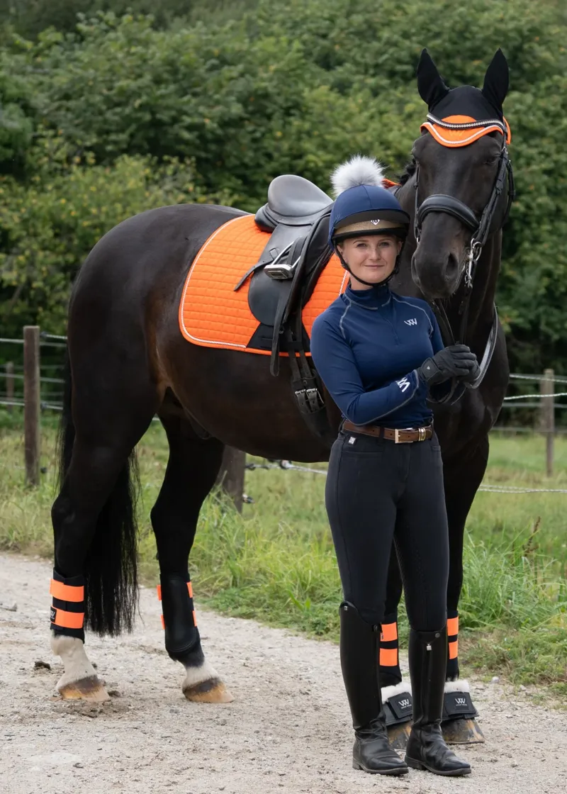 Woof Wear Fly Veil - Orange-1