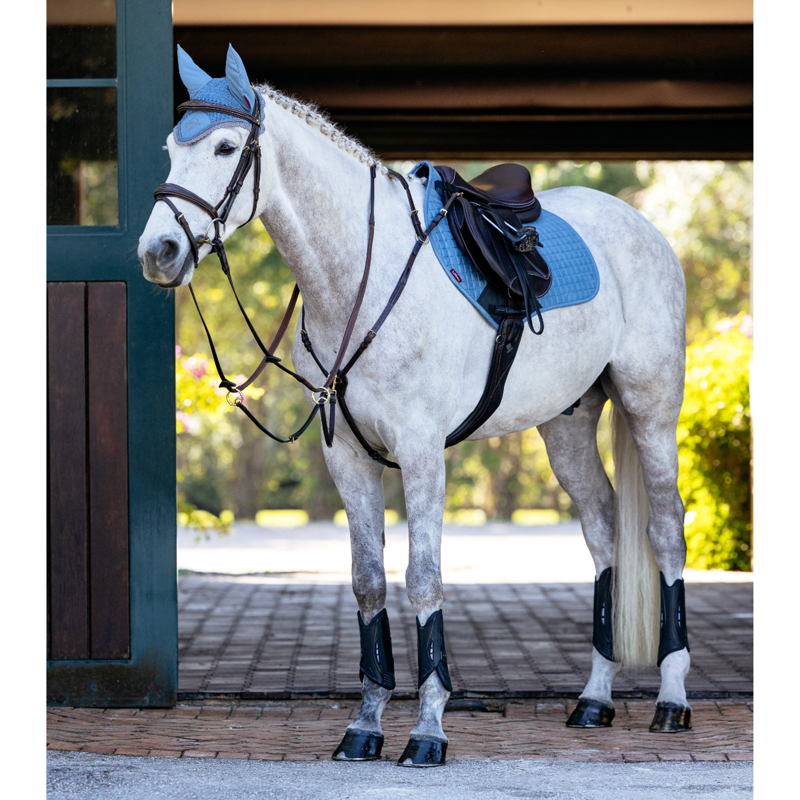 LeMieux Suede Close Contact Square - Ice Blue