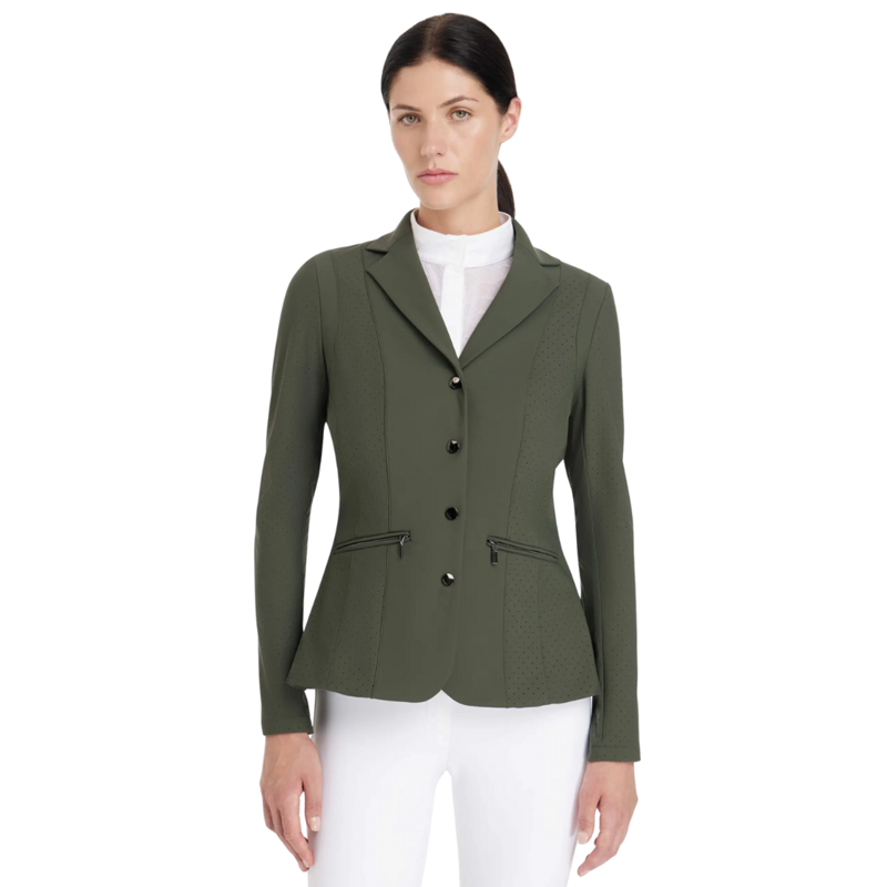 LeMieux Jessica Ladies Mesh Show Jacket - Pine Green-1