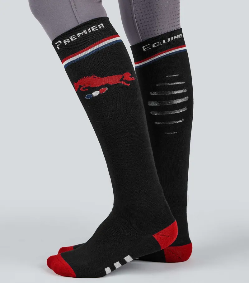 Premier Equine Replay Riding Socks 1 Pair - Black