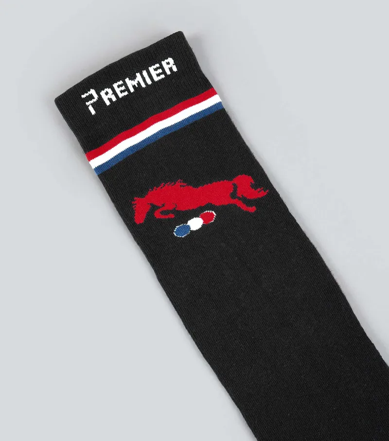 Premier Equine Replay Riding Socks 1 Pair - Black-3