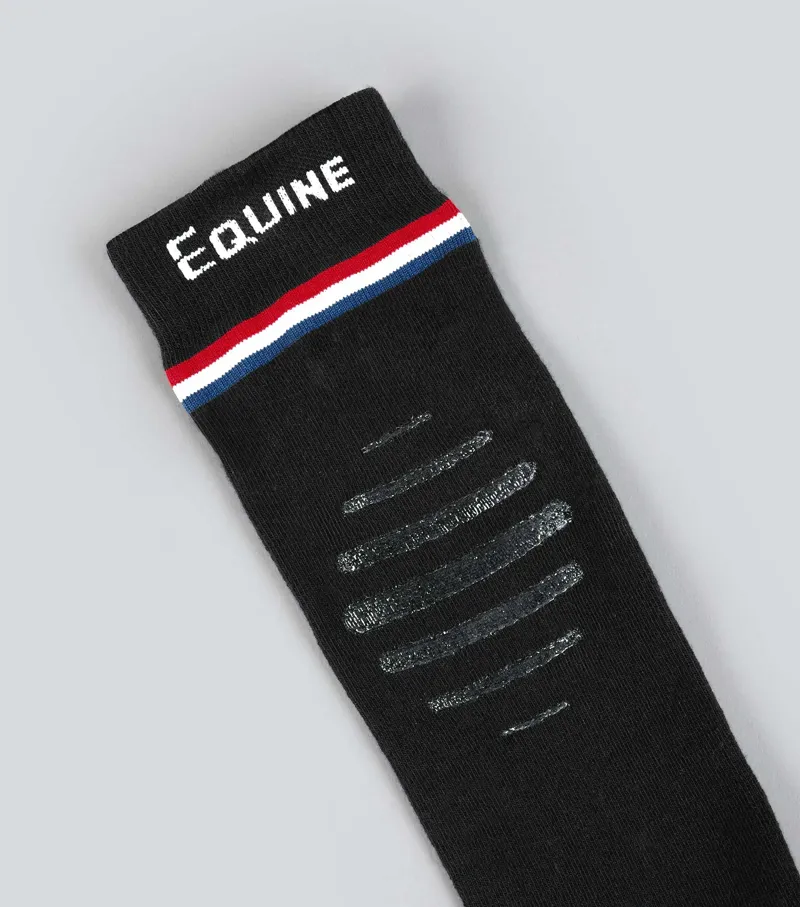 Premier Equine Replay Riding Socks 1 Pair - Black-4