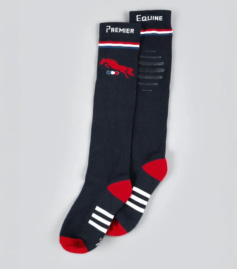 Premier Equine Replay Riding Socks 1 Pair - Navy-2