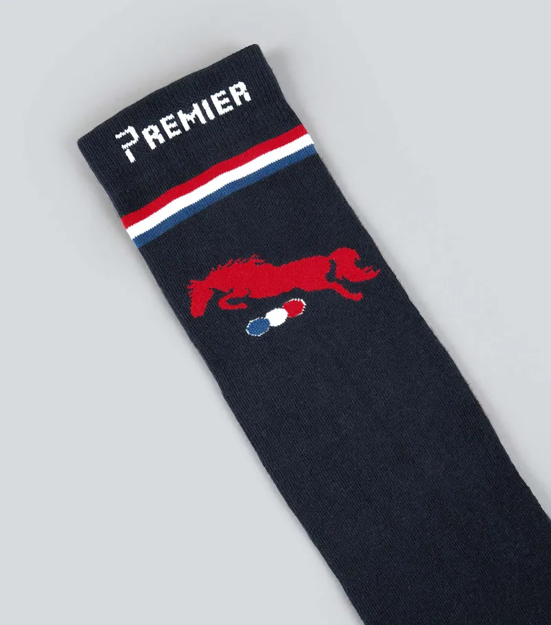 Premier Equine Replay Riding Socks 1 Pair - Navy-3