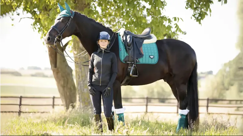 LeMieux Loire Classic Dressage Square - Peacock-1