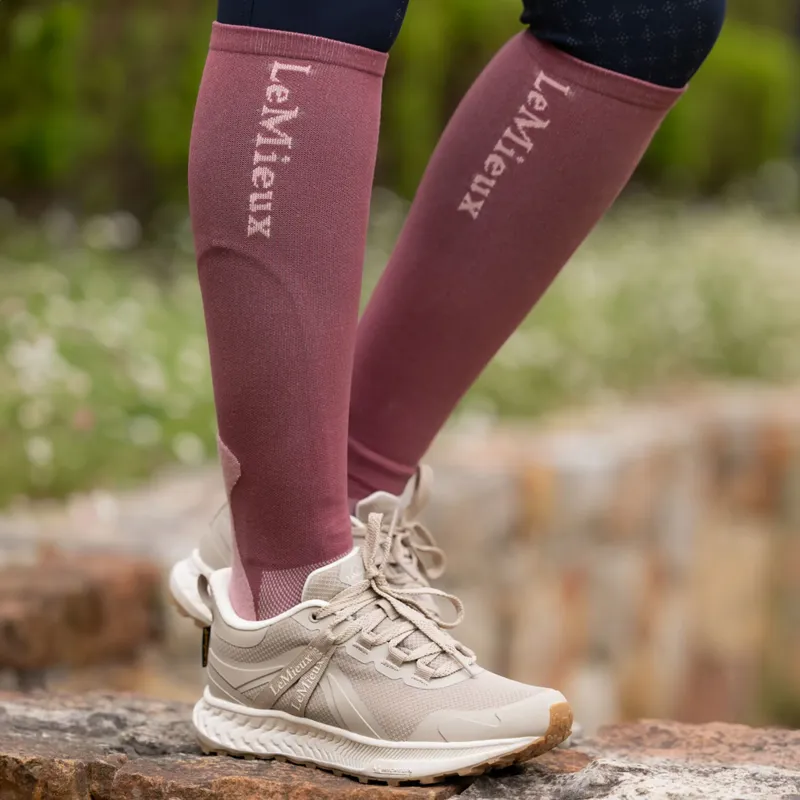 LeMieux Performance Socks - Rosewood-1