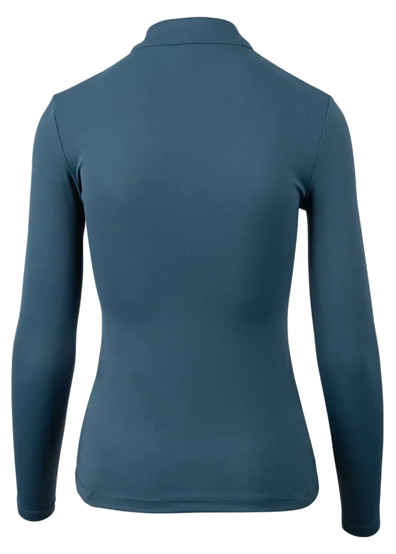 Woof Wear Women's Long Sleeve Tech Base Layer - Petrol Blue-1