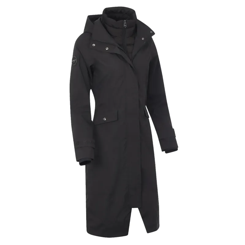 Amelie Waterproof Lightweight Riding Coat - Black 