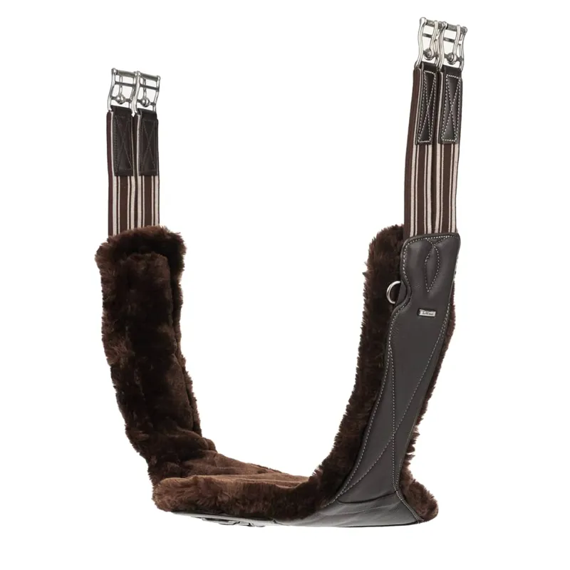 LeMieux Arika Simuwool Contoured Dressage Girth - Brown