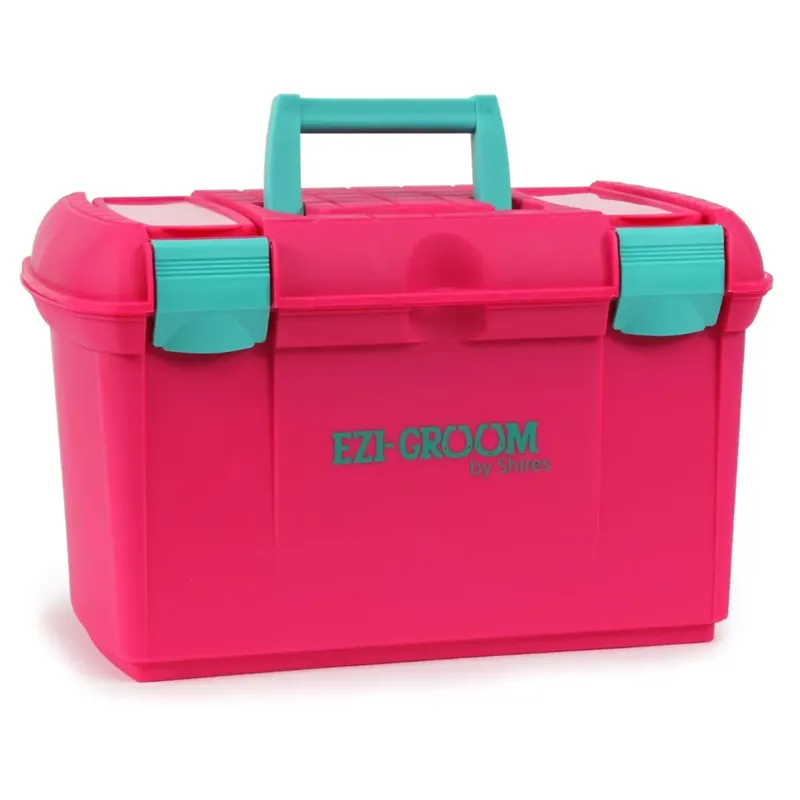 Shires EZI-GROOM Two Tone Tack Box - Bright Pink