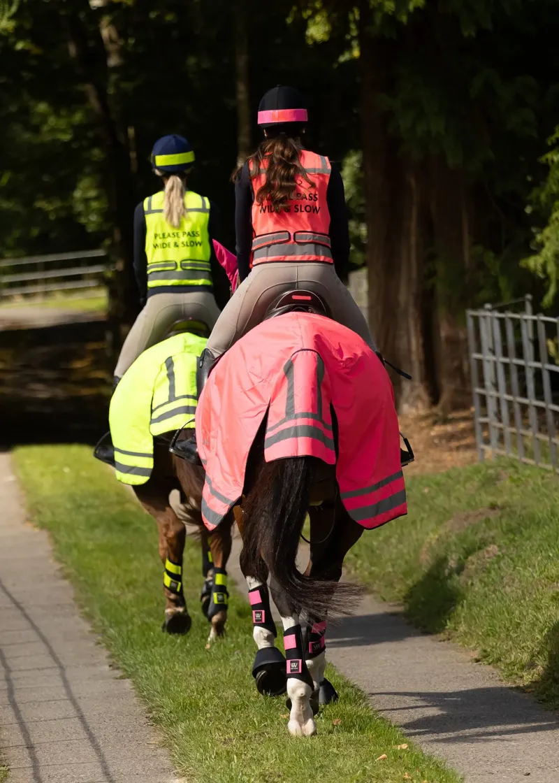 Woof Wear Winter Exercise Sheet - Hi Vis Pink-1