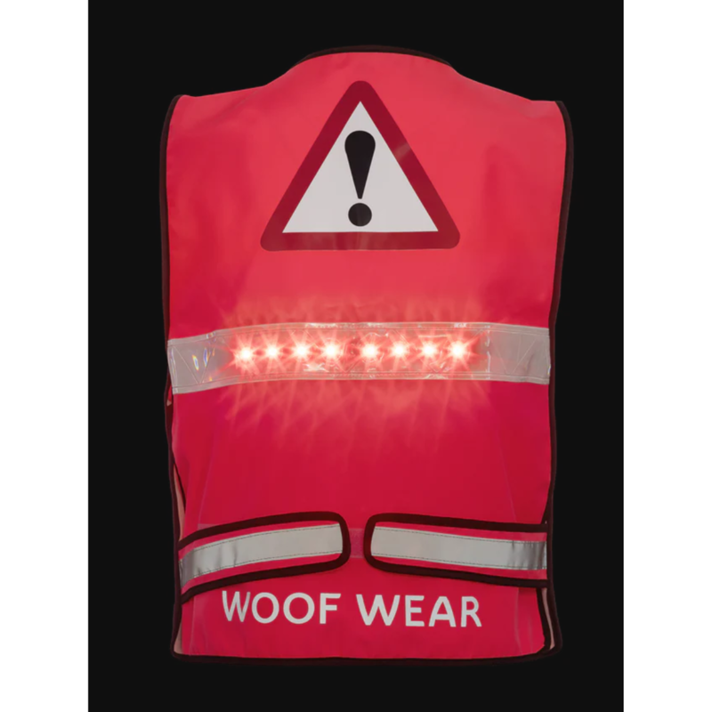 Woof Wear LED Hi Vis Riding Vest - Hi Vis Pink-2