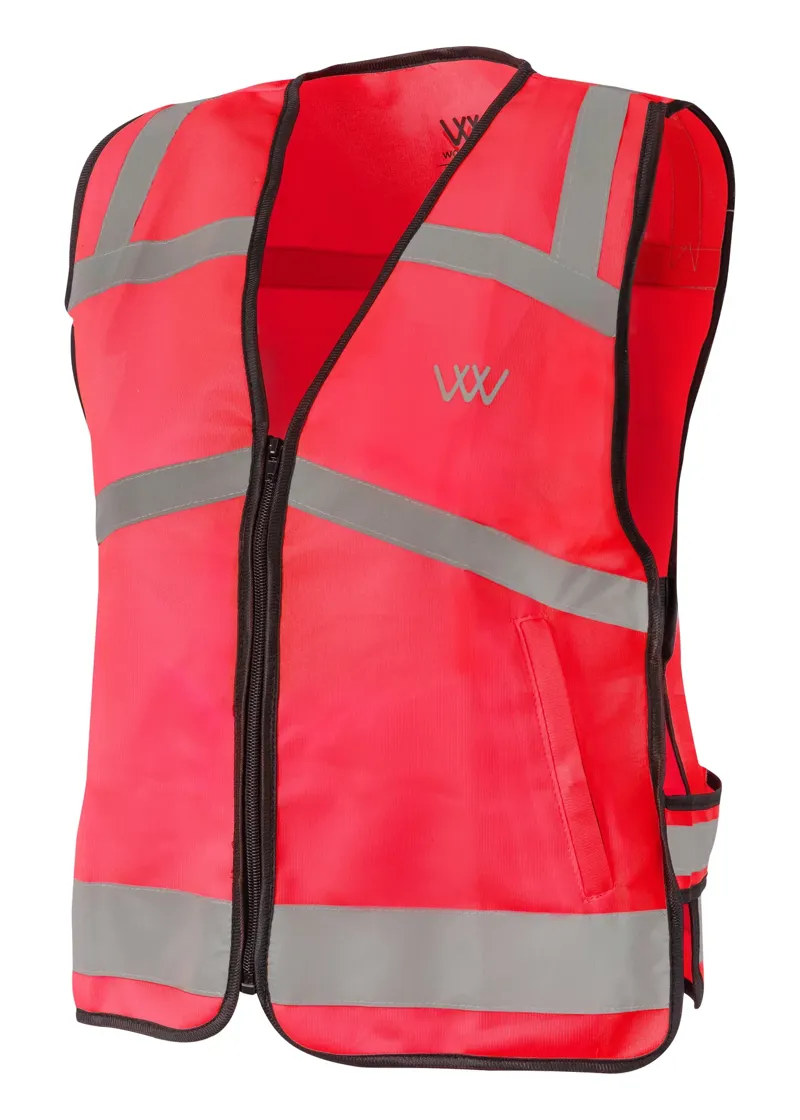 Woof Wear Children's  Riding Vest not certified - Hi Vis Pink
